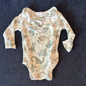 Angel Dear Dino Adventure Bodysuit - Cream and Green